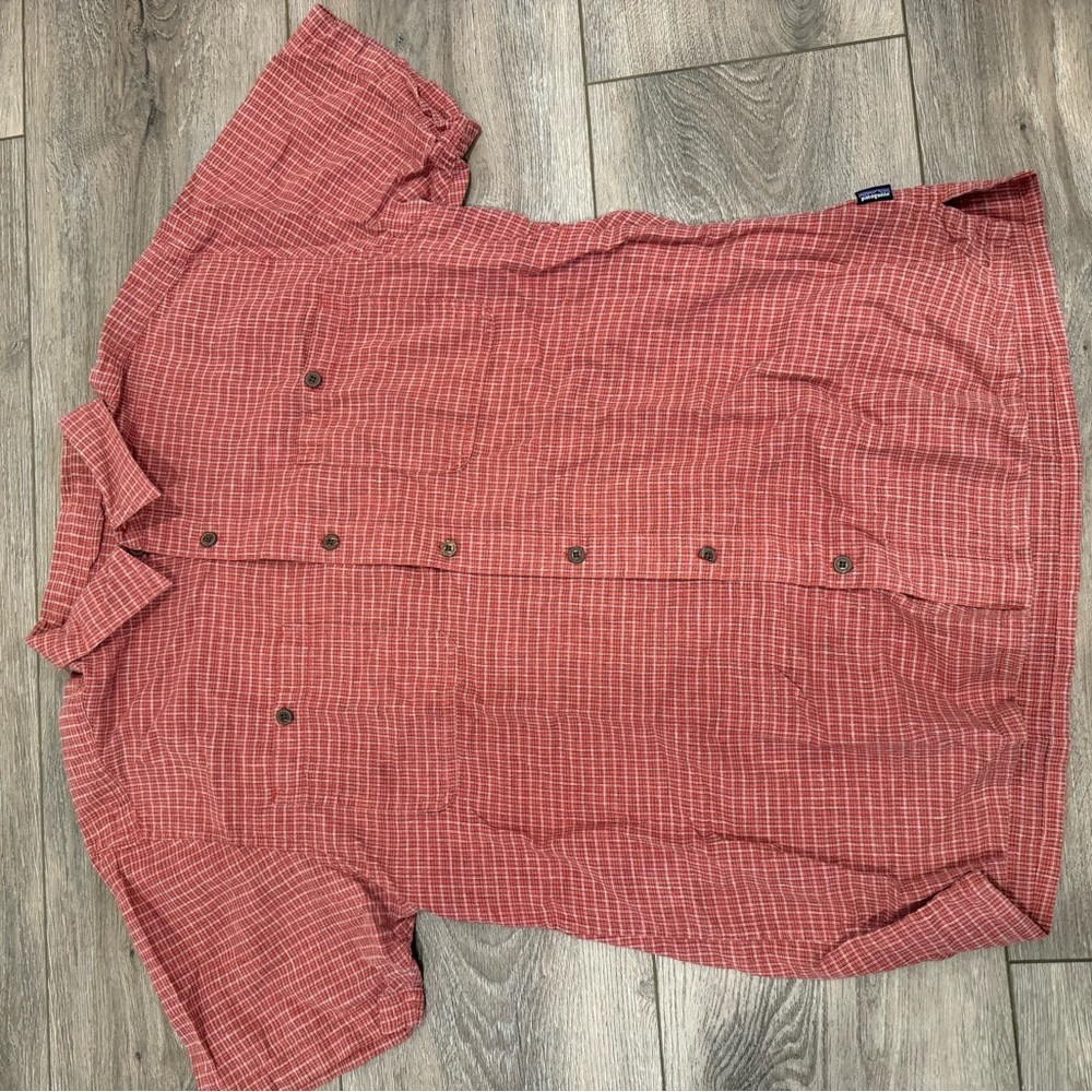 Patagonia Red Casual Button Down Shirt